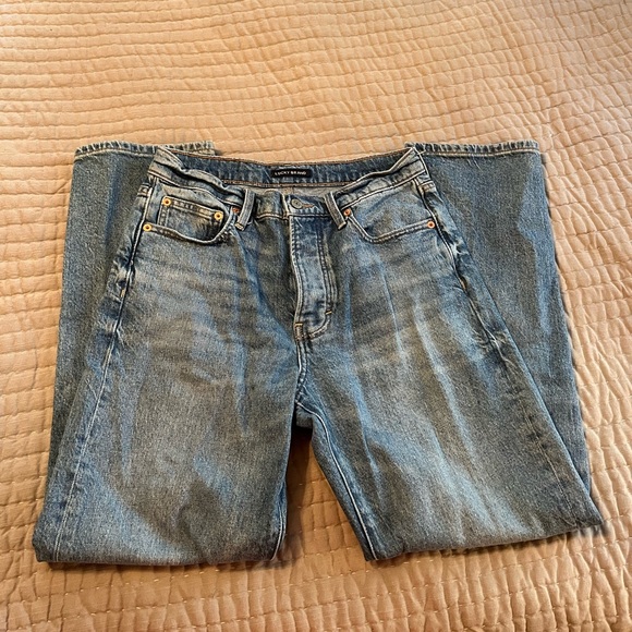 90s loose high rise straight leg Lucky Brand jeans- size 4/27 - Picture 3 of 8